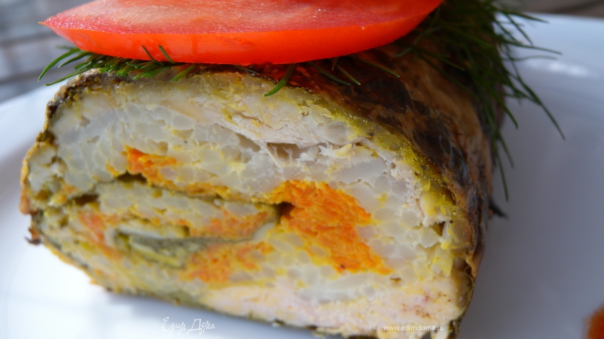 Рулет в щавнате из куриного филе с рисом. "Экспериментируй с Тефаль"