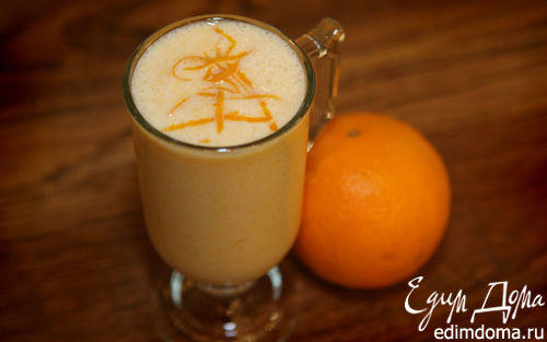 Рецепт Молочный коктейль с персиками и апельсинами