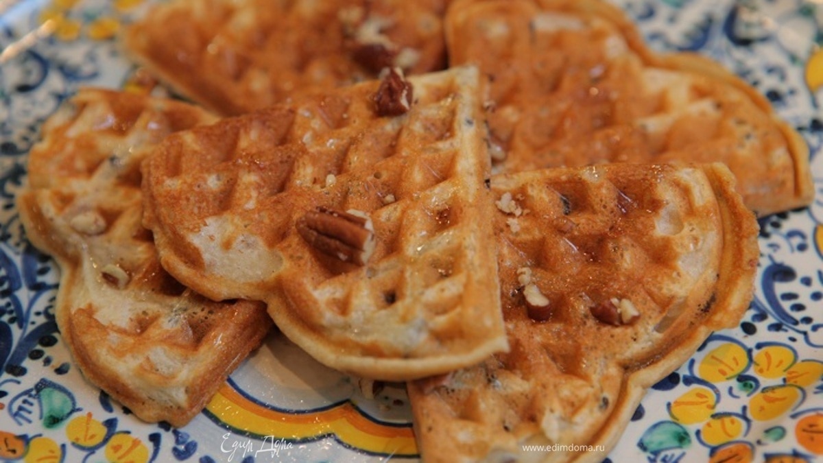 Бельгийские вафли с диким рисом