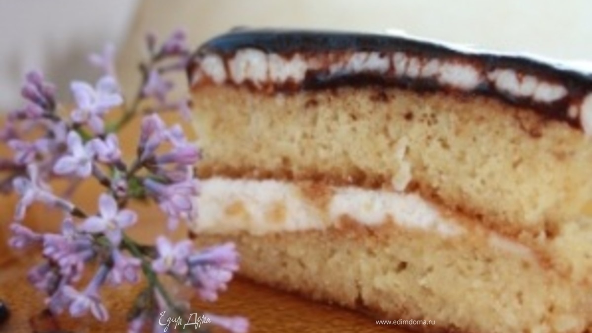 Торт "нежность" с кремом "птичье молоко"