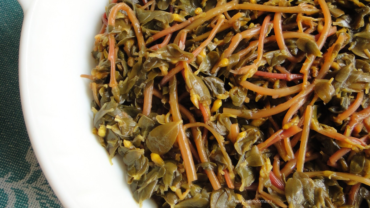 Салат из портулака (из дандура) 