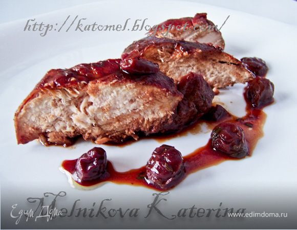Куриные грудки в вишневом соусе Куриные грудки в вишневом соусе