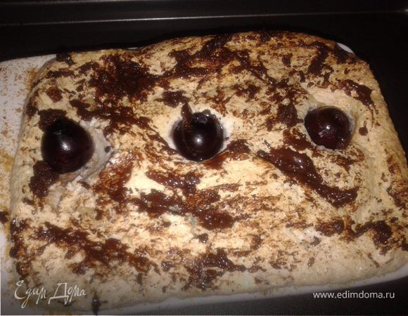 Творожно-фруктовый кекс с лимоном и черносливом