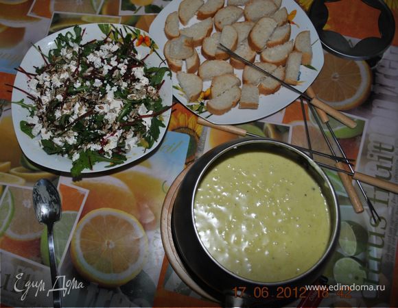 Фондю по-тайски из Андерматта Фондю по-тайски из Андерматта