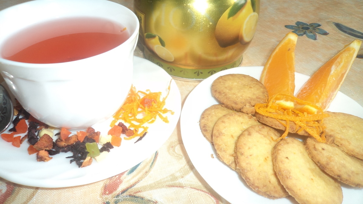 Апельсиновые печеньки