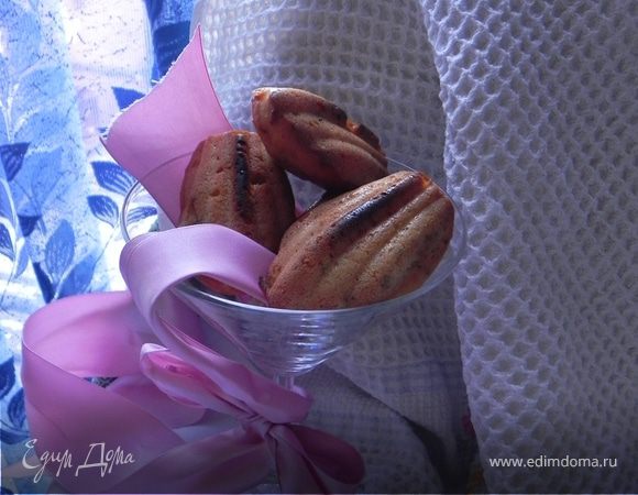 Печенье "Мадлен" с апельсинами и фисташками(постное)