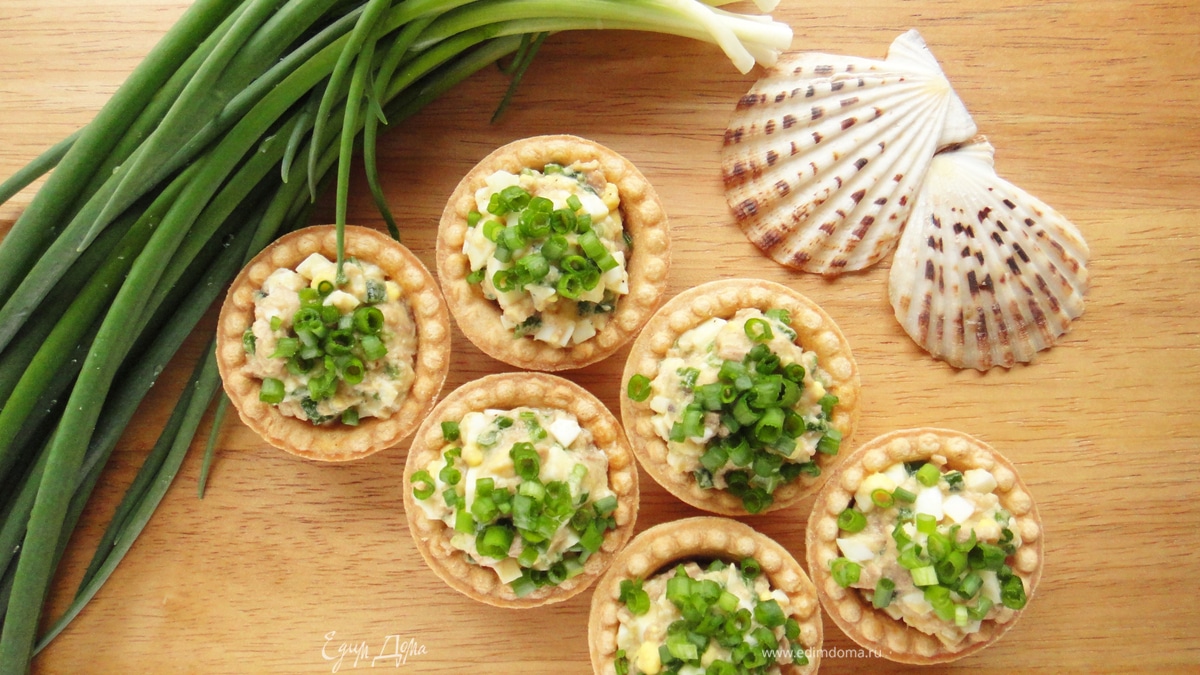 Салат-закуска из печени трески  