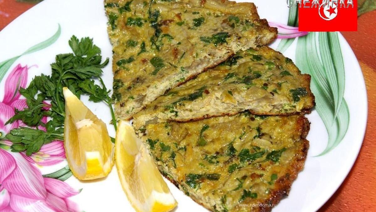 «Маакуда» (Тунисский омлет с баклажаном)