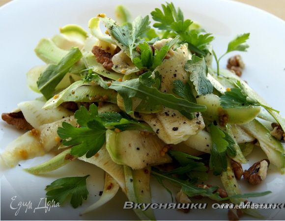 Легкий салат из кабачков Легкий салат из кабачков