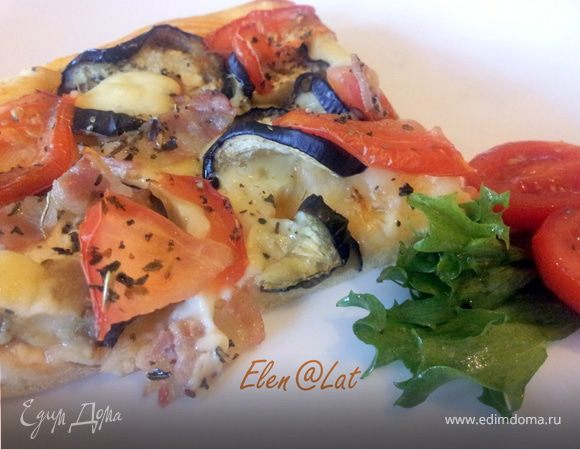 Пицца с баклажанами