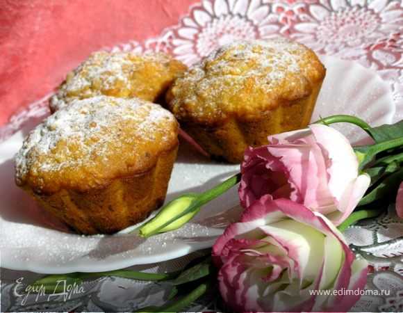 Морковные кексы с фундуком