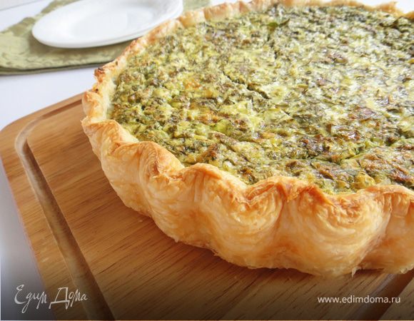 Пирог с зеленью и творогом Пирог с зеленью и творогом