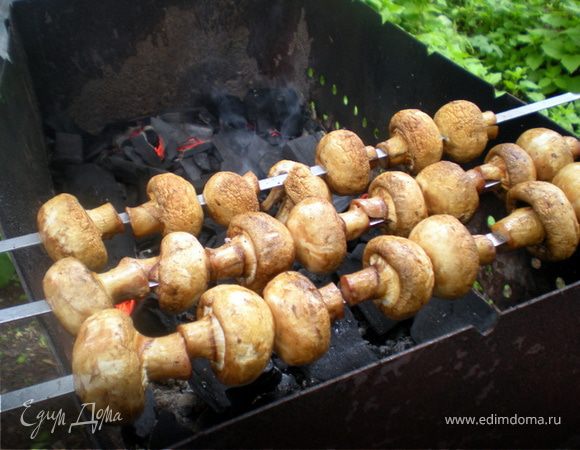 Шашлык из шампиньонов