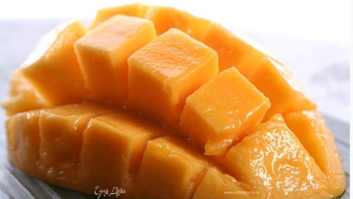 Пюре из манго и йогурта