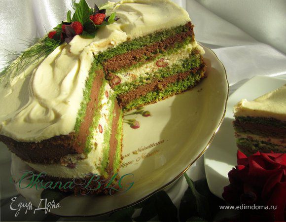 Торт "Шоколадно-мятный поцелуй"