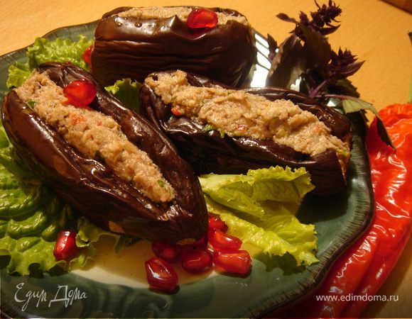 Маринованные баклажаны с ореховой начинкой Маринованные баклажаны с ореховой начинкой