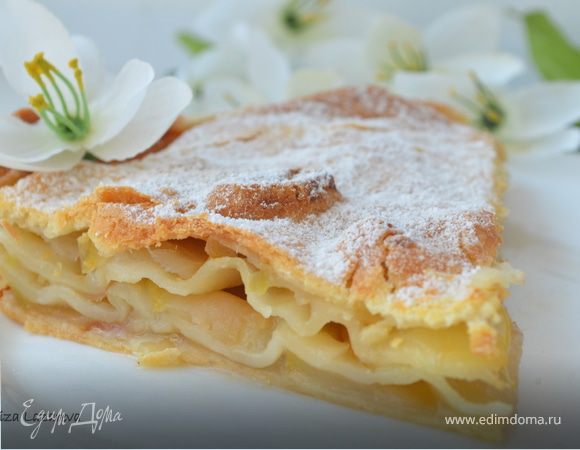 Слоеный яблочный пирог