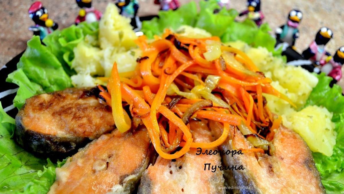 Жареная горбуша