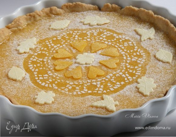 Лимонный пирог со сгущенкой