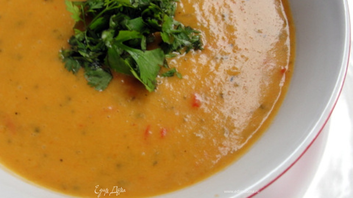 Легкий, летний крем-суп на кокосовом молоке