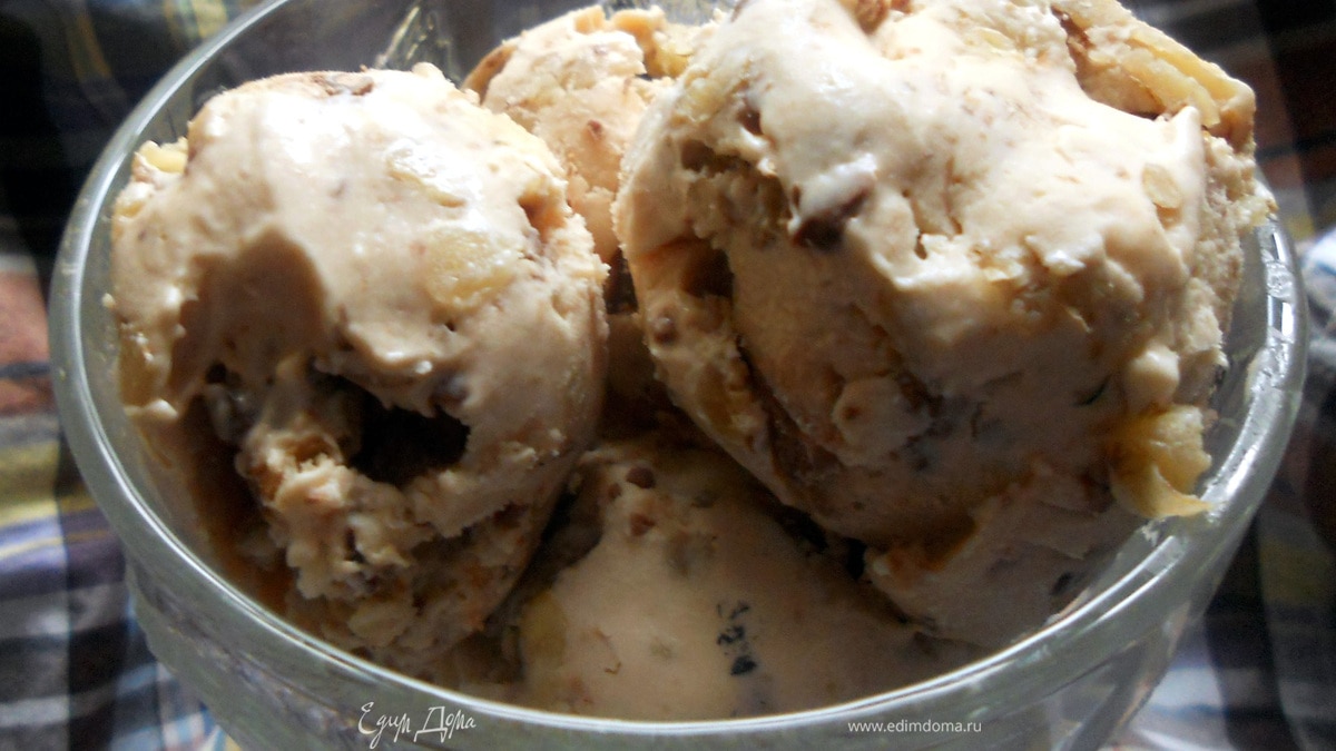 Мороженое с кленовым сиропом, грецкими орехами и шоколадом для Натальи (Biondina)