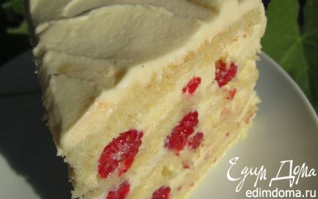 Рецепт Торт "Молочно-малиновая девочка"
