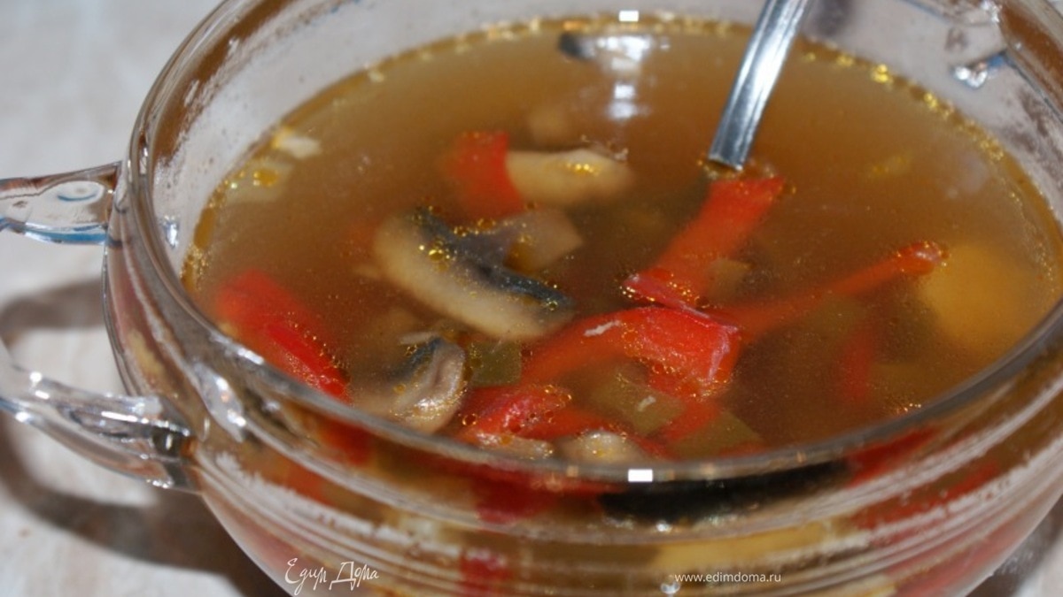 Острый куриный суп