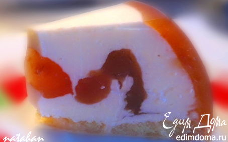 Рецепт Творожный мусс в персиковом желе