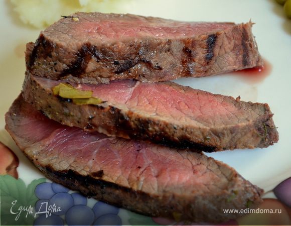 Говядина в лимонно-чесночном маринаде