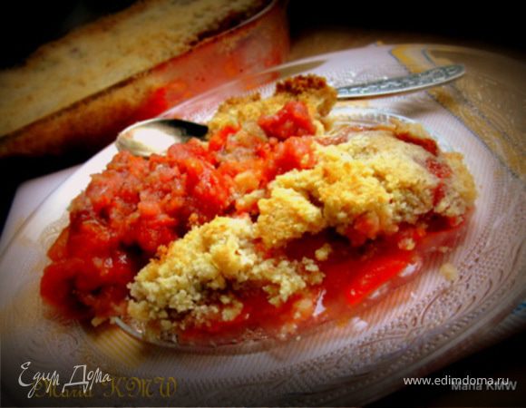 Абрикосовый крамбл с корицей