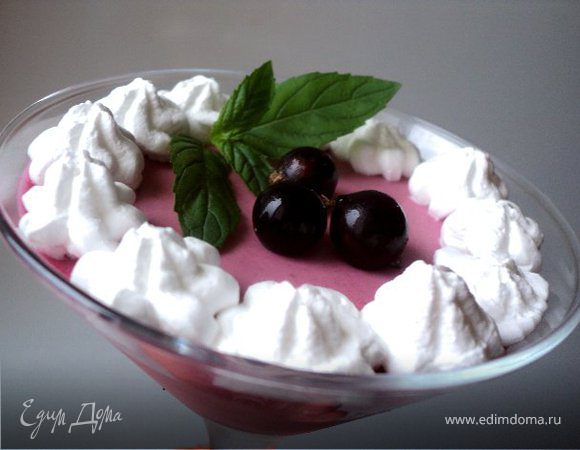 Черносмородиновое суфле