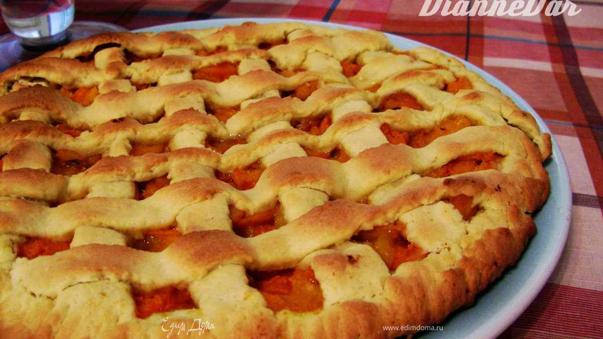 Ароматный абрикосовый пирог