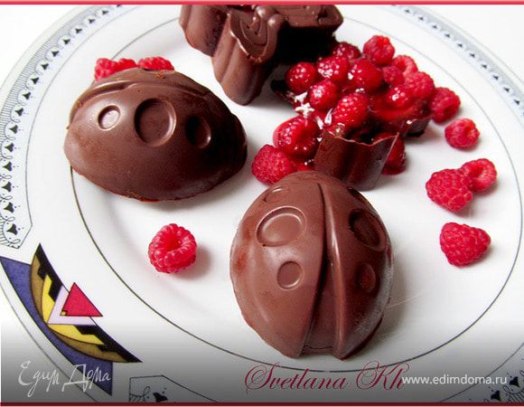 Малиновое желе в шоколаде Малиновое желе в шоколаде