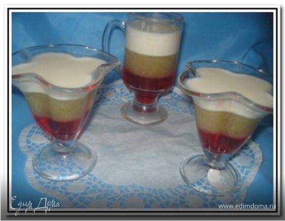 Трехслойное желе Трехслойное желе