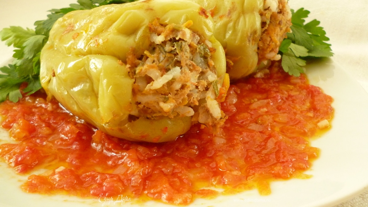 Просто вкусный фаршированный перчик