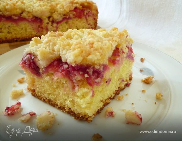 Нежный сливовый пирог (с кукурузной мукой) Нежный сливовый пирог (с кукурузной мукой)