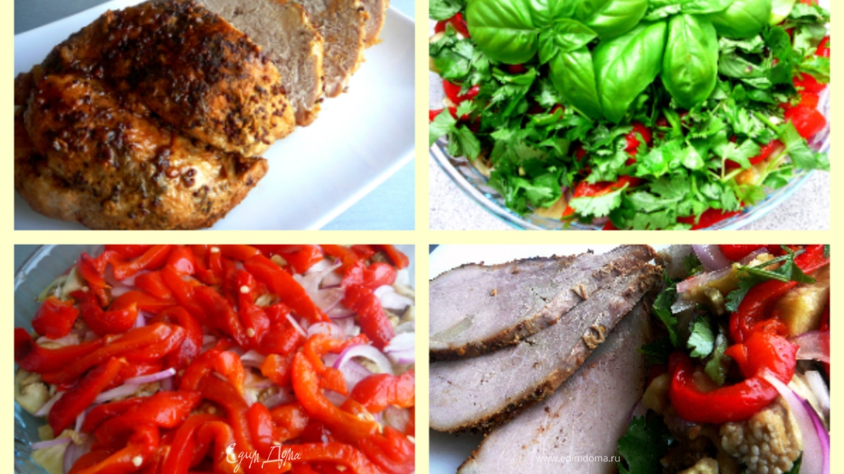 Буженина из мультиварки + бонус (запеченные овощи)