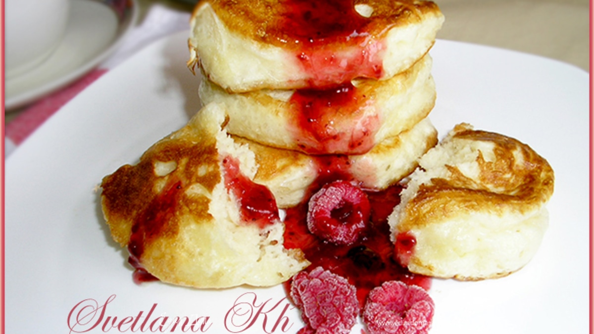 Дрожжевые оладьи на кефире