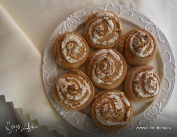 Розочки с грецкими орехами