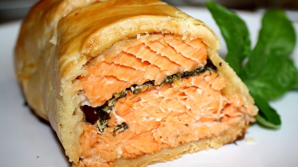 Лосось в тесте