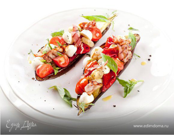 Cалат из баклажанов с моцареллой Cалат из баклажанов с моцареллой