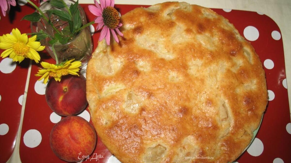 Яблочная шарлотка без яиц