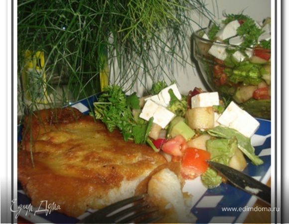 Морской язык в пивном кляре Морской язык в пивном кляре