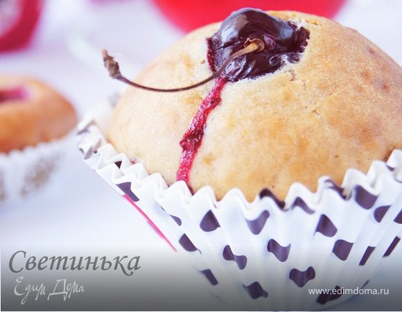 Маффины с черешней "Фитнес - завтрак" Маффины с черешней "Фитнес - завтрак"