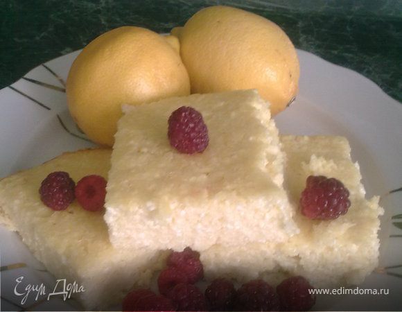 Творожник лимонный (без муки)