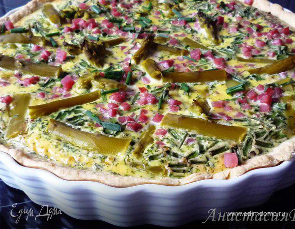 Летний киш со спаржей и зеленым луком ("Киш &amp; Со." :-)