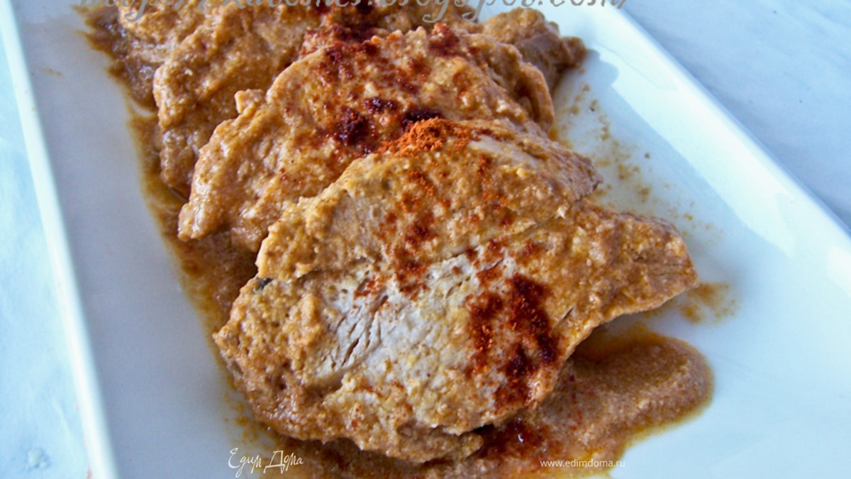 Куриное филе в соусе "Паприка-Орех"