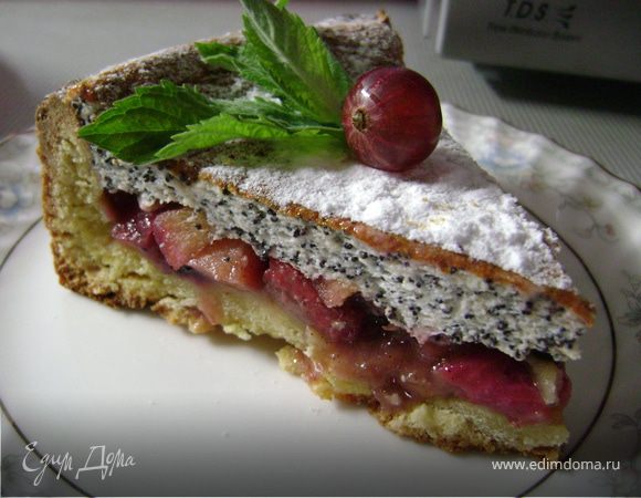 Пирог с крыжовником, смородиной и яблоками