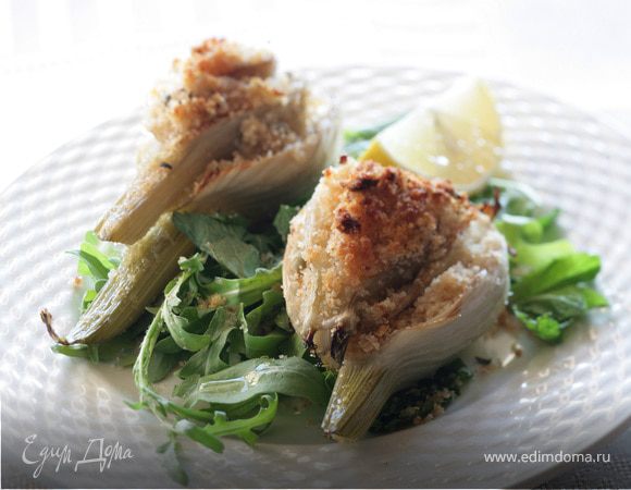 Жареный фенхель с оливковым маслом и апельсиновой начинкой Жареный фенхель с оливковым маслом и апельсиновой начинкой