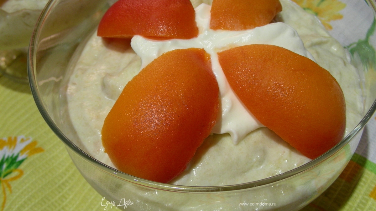 Нежный мусс из ревеня